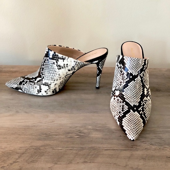 aldo snakeskin mules